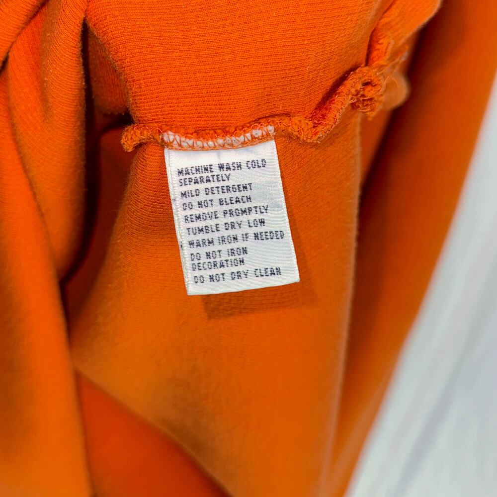 Polo Ralph Lauren Men's 1/4 Zip Sweater XL‎ Orange Pullover Logo - Picture 5 of 8
